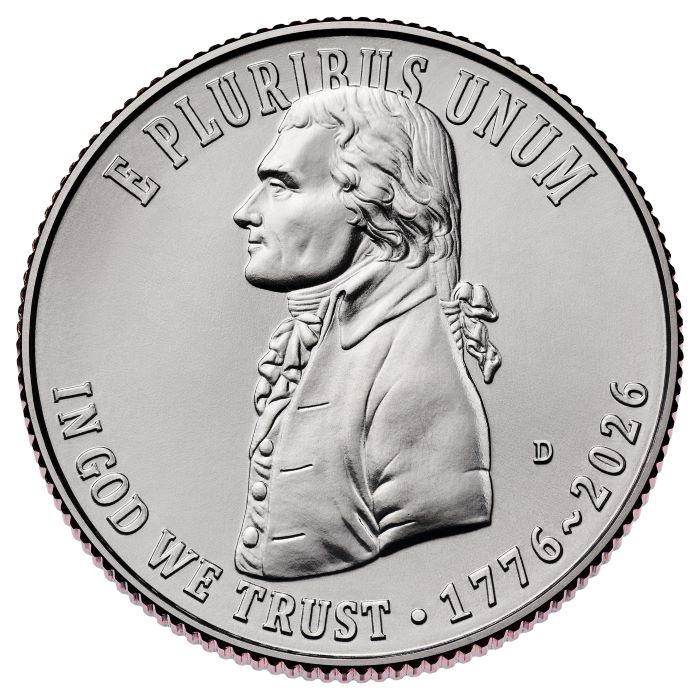Declaration of Independence · obverse: Thomas Jefferson.